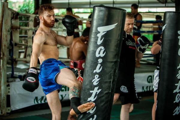 Matt on the bags Khongsittha